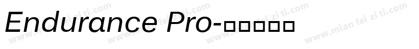 Endurance Pro字体转换